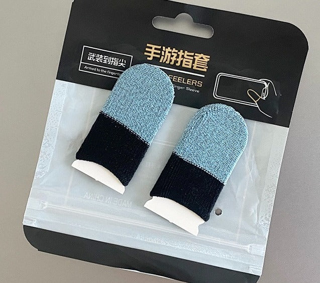 Gaming Finger Sleeves �2 Pcs Pack Sweat-Proof Breathable Thumb Sleeves for Mobile Gaming