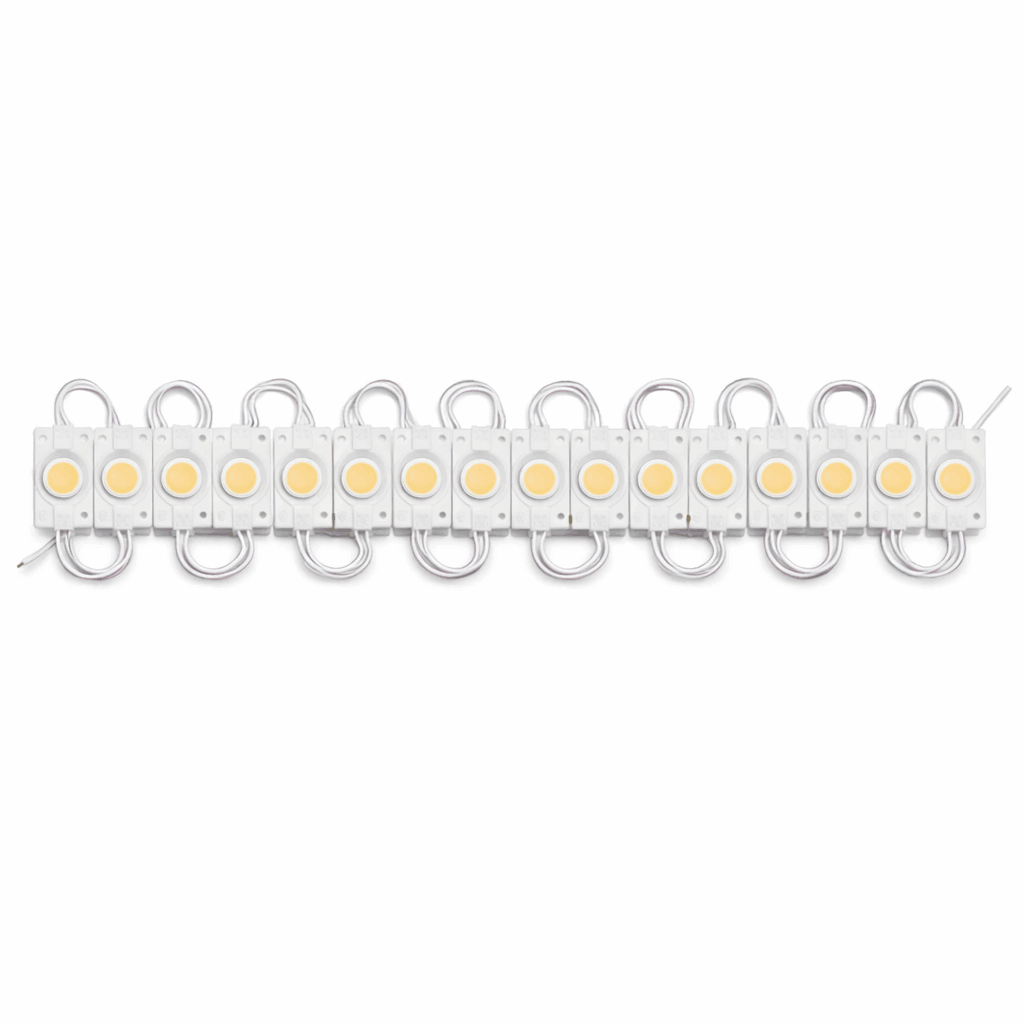 High-Intensity LED Coin Module Lights �Waterproof Decorative Injection Modules for Signage & Ambient Lighting (White)