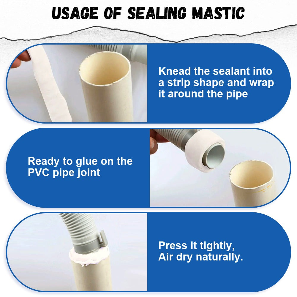 Environmental Wall Hole Sealing Glue �Waterproof Mending Plasticine for AC Holes, Wall Gaps & Pipe Sealing