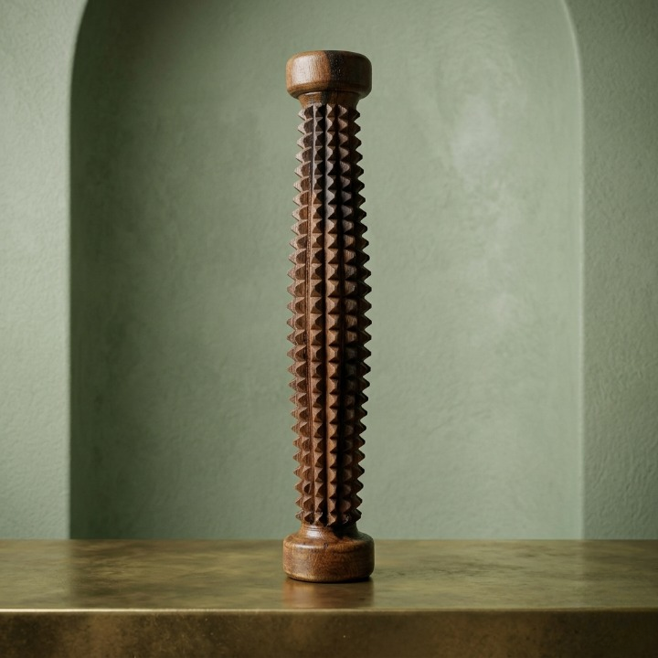 Handcrafted Wooden Palate Massager �Reflexology & Acupuncture Roller