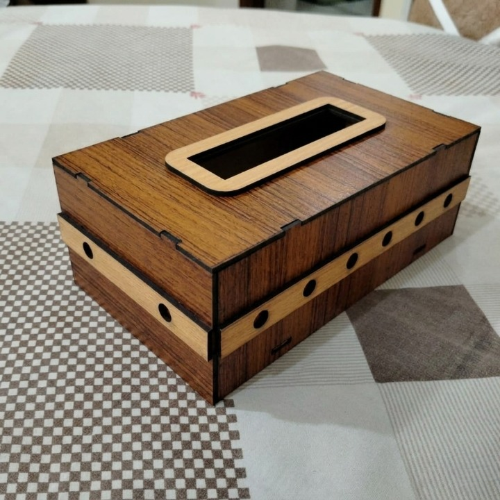 Premium Tissue Box Holder �Stylish & Durable Organizer for Home, Office & Car - Size:9.5/3.5h/5.5