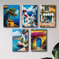 Set of 5 Premium Wall Art Photo Tiles �Modern Home Decor Sets 8x11