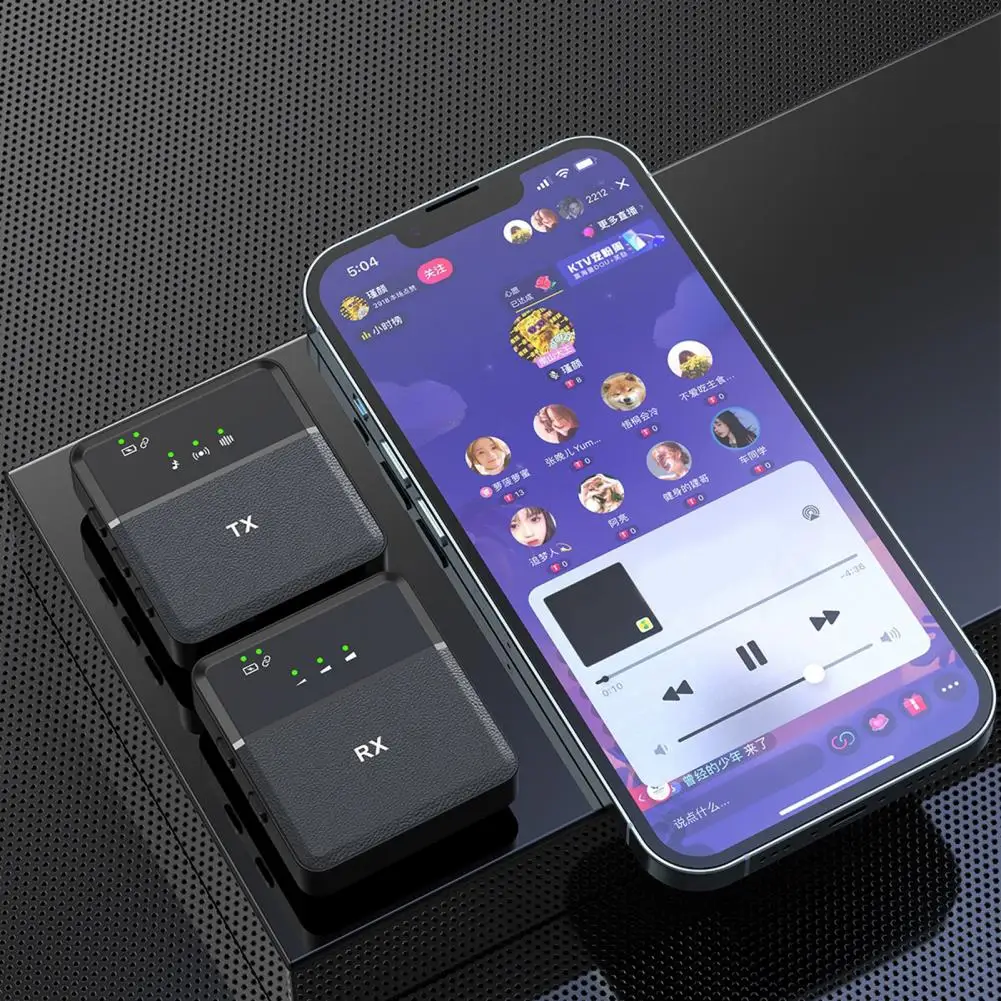 SX9 Wireless Microphone For Android, PC, Laptop, Tablet & Camera | 360? Noise Reduction HD | Long Battery Life Vlog & Live Recording Mic