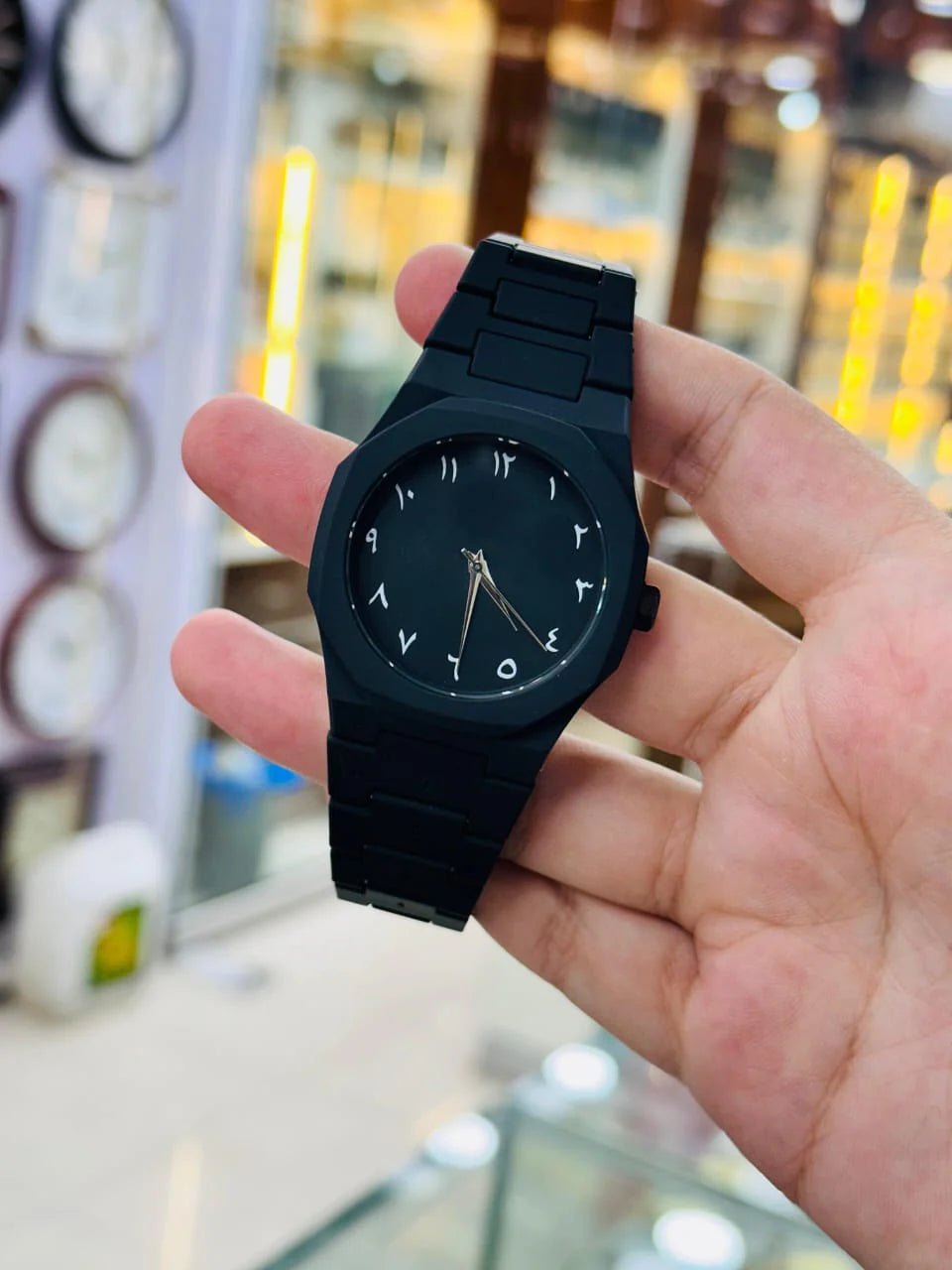 Professional Black Arabic Aura Watch With Eastern – photo 1
