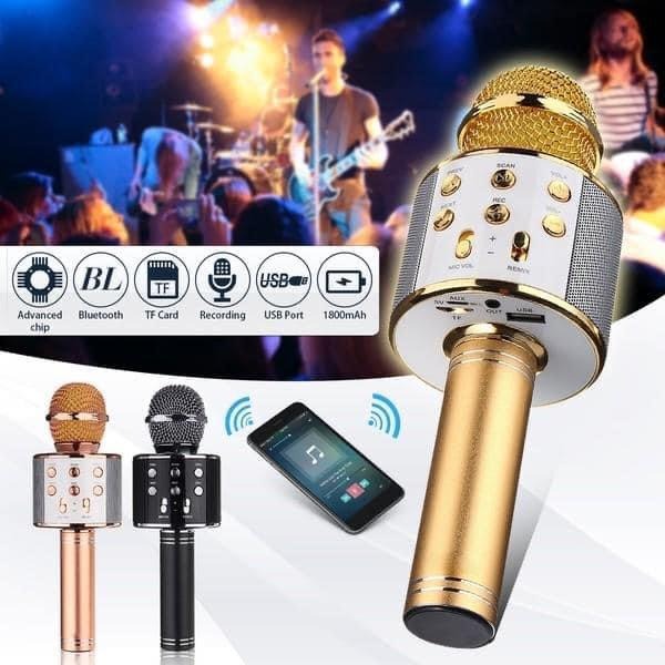 Bluetooth Microphone Karaoke Wireless Microphone Professional Speaker – photo 2