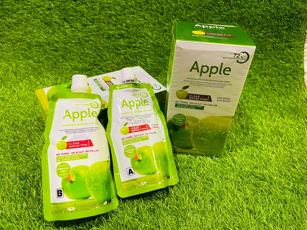 Apple Hair Color 200ml | Long-Lasting Shine And Smooth Finish | Nourishing Hair Dye For Natural, Vibrant, And Lustrous Color (Dark Brown)