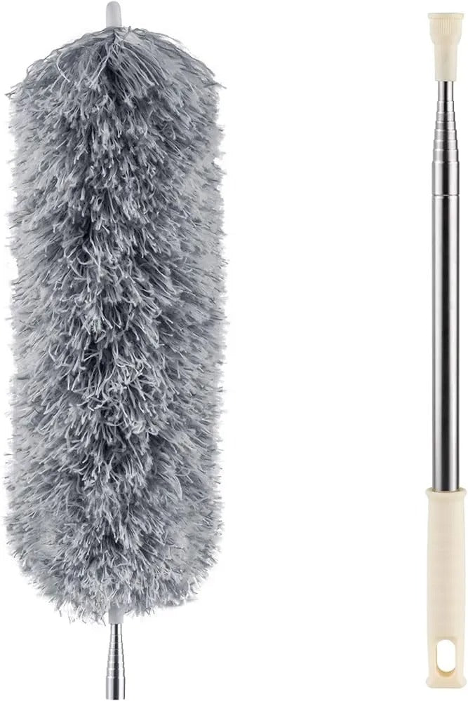 Microfiber Duster for Cleaning with Telescoping Extension Pole