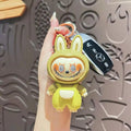 Labubu Face Changing Doll Toy | Mini Cartoon Keychain | Cute Style Decompression Toy | ( Random Color )