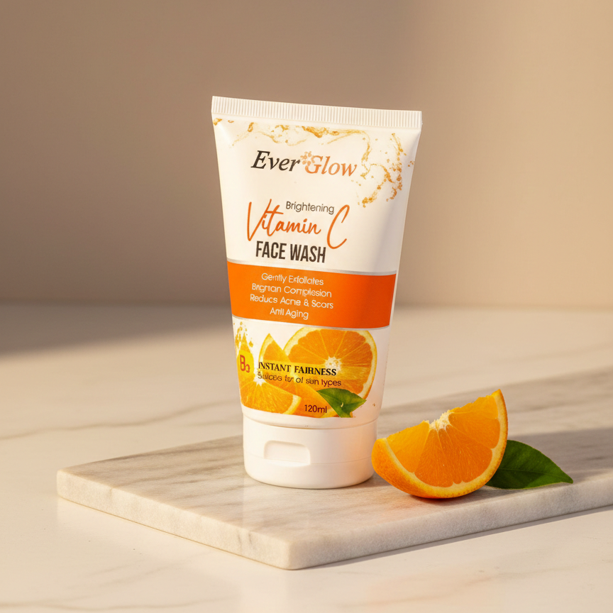 Everglow Vitamin C Face Wash �Brightening & Refreshing Cleanser (120 ml)