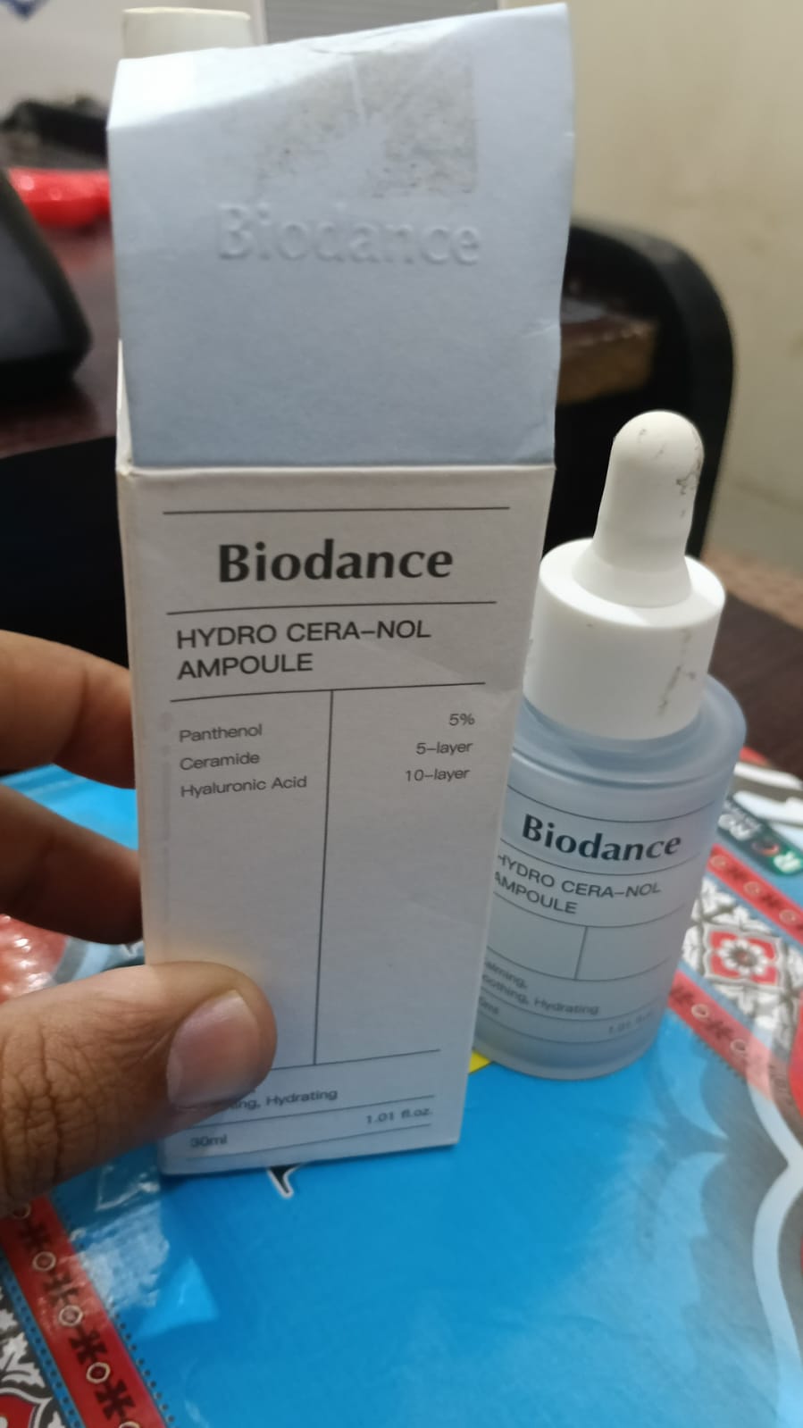 Biodance Hydro Cera Nol Ampoule Hydrating Soothing Serum With Panthenol Ceramides And Hyaluronic Acid 30ml Made In Korea