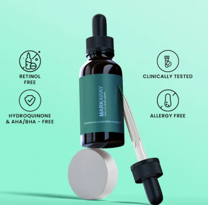 Markaway Stretch Mark Serum �Herbal Formula For Hydration, Toning & Dark Spot Correction (30ml)