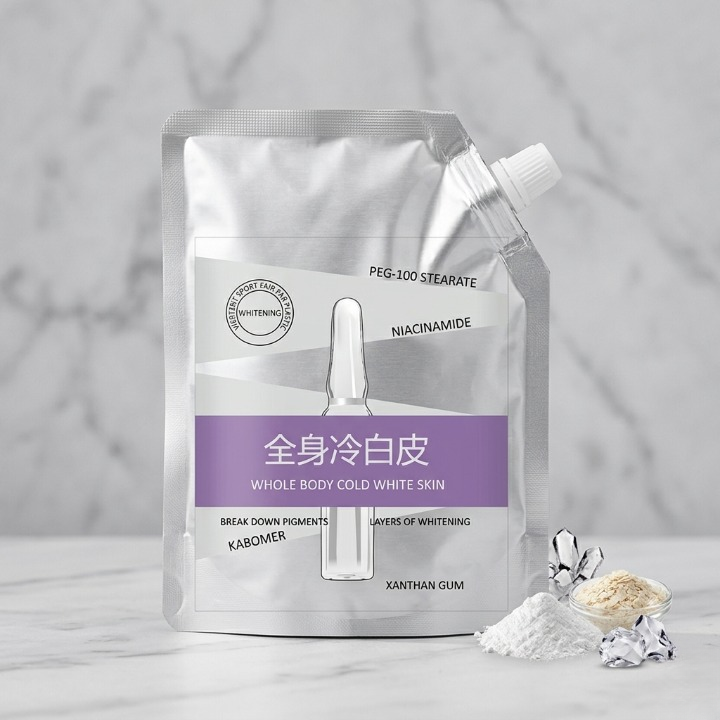 Whole Body Cold White Skin Brightening Body Lotion �Deep Whitening Cream Spout Pouch