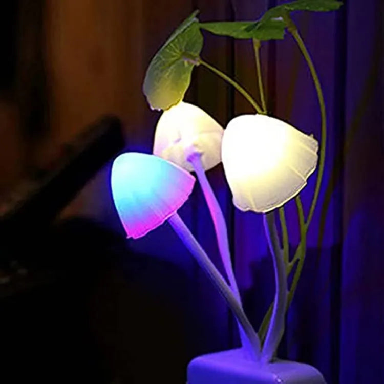 Mushroom LED Night Light For Home  ( random color )