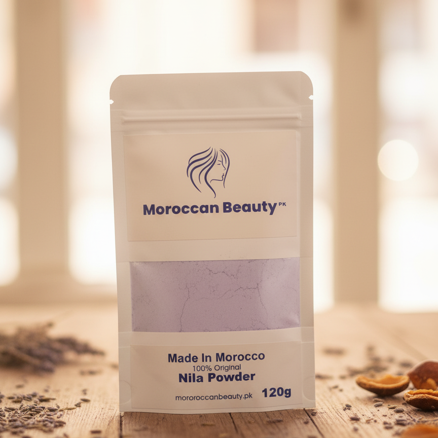 Moroccan Beauty Nila Powder | Blue Nila Skin Whitening Powder 120g | Best Quality Nila Powder