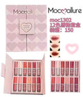 12 Pcs Mocallure High Pigmented Velvet Lip