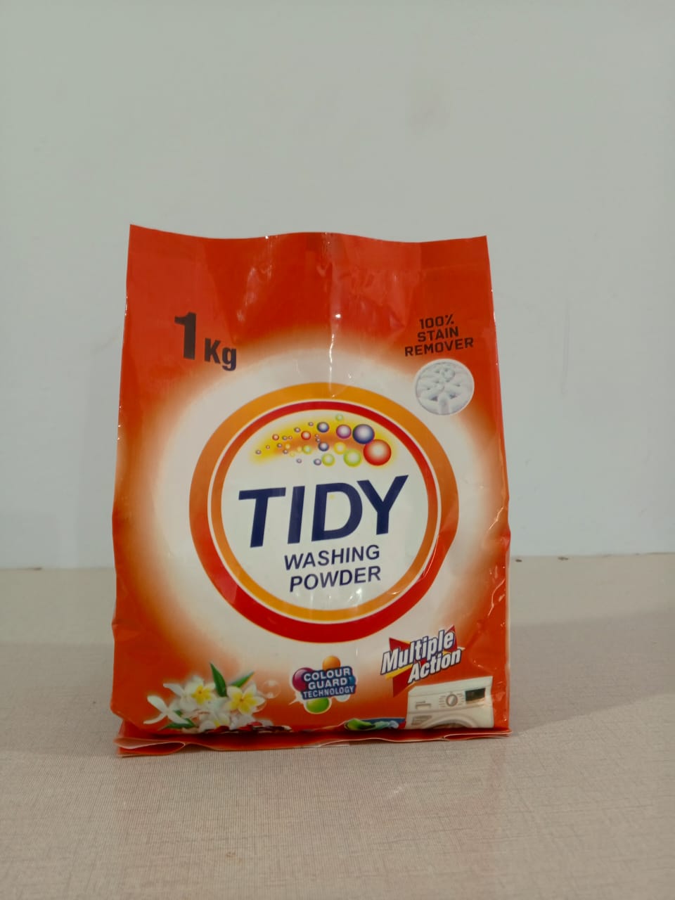 Tidy Washing Powder 1KG �100% Stain Remover & Multiple Action Formula for Machine & Hand Wash