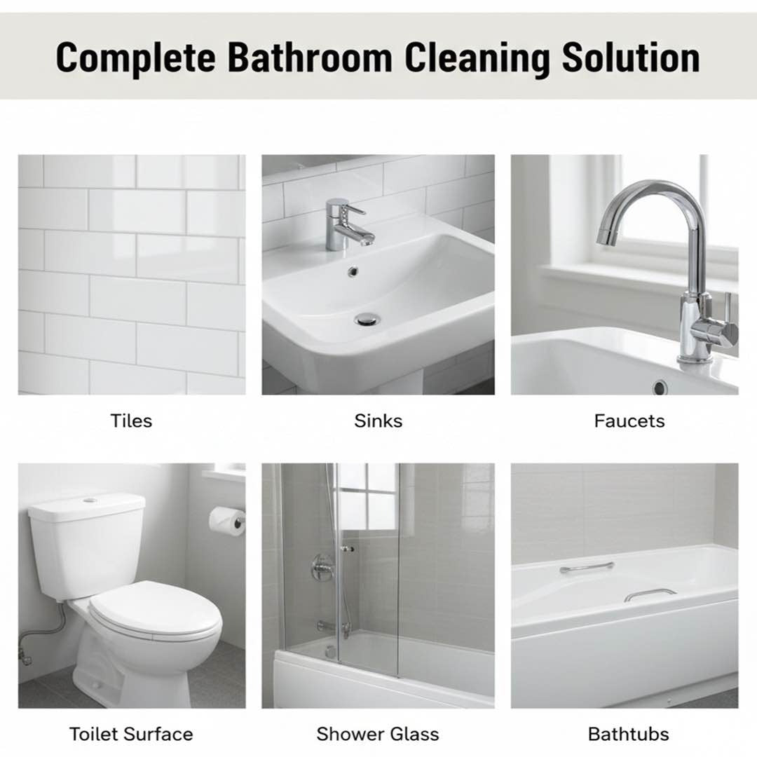 Three Guys Bathroom Cleaner 250ml Powerful Germ Killing Soap Scum Remover With Streak Free Shine