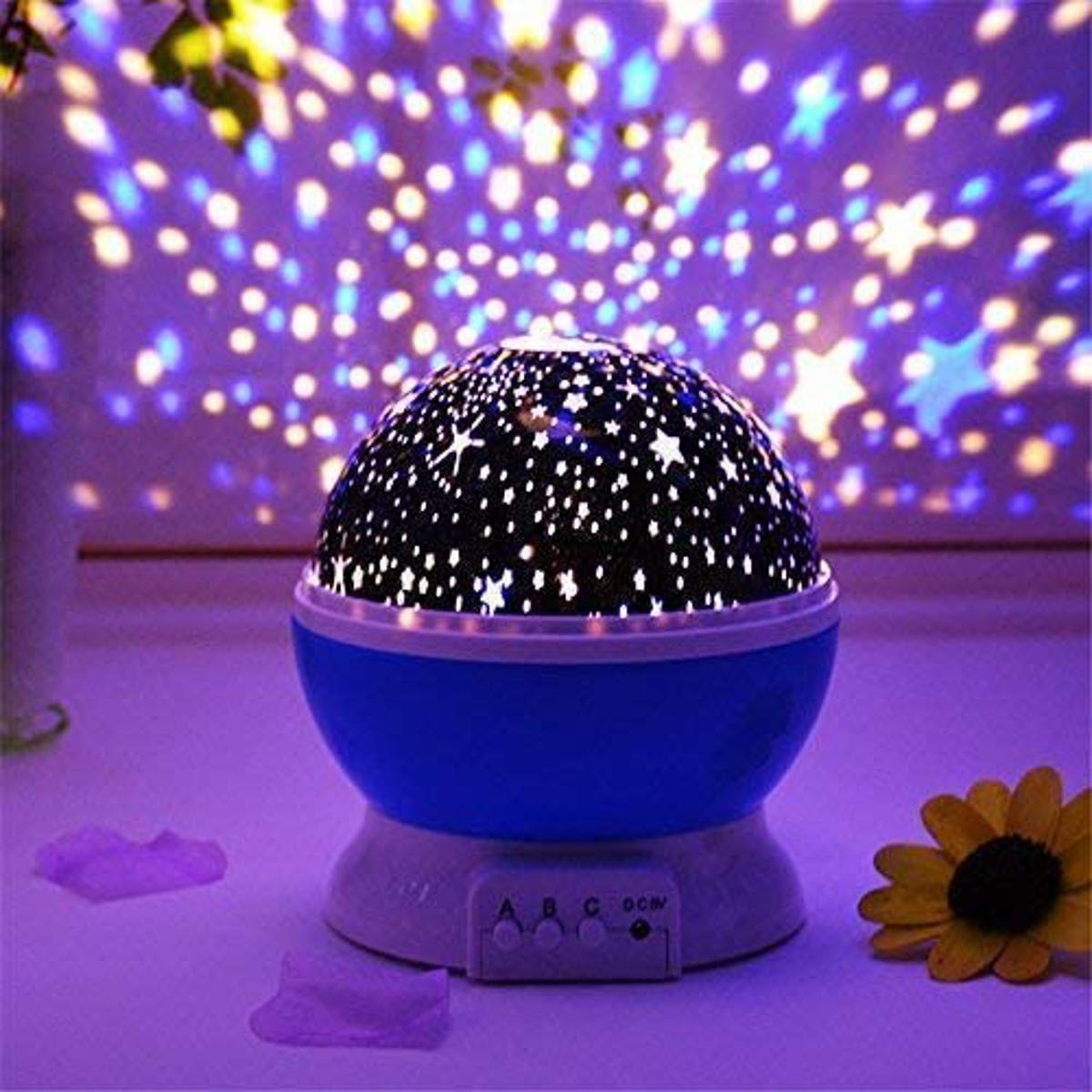 Night Light Star Lamp Starry Sky Projector | 360? Rotating LED Star Light Lamp With Multicolor Projection | Perfect Table Night Lamp Gift For Babies And Children (Random Color)