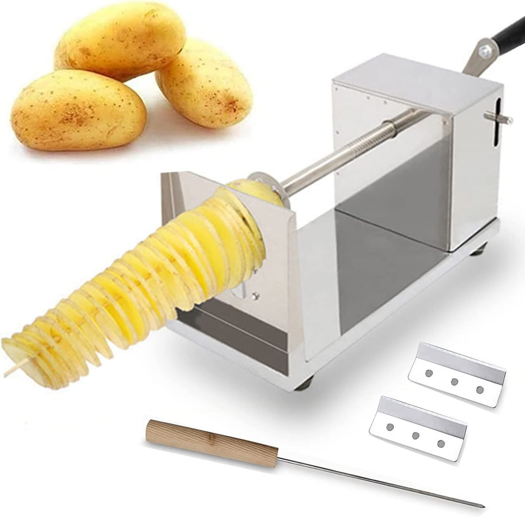 Professional Potato Spiral Cutter, Manual Stainless Steel