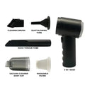 3 in 1 Portable Mini Vacuum Cleaner Duster Blower Air Pump Wireless Handheld Clean Microscopic dust Like Car, Home,Computer, Laptop, Flower, Mirror Vehicle Interior Cleaner