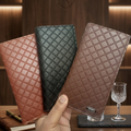 Men? Quilted Leather Bifold Wallet | Slim & Stylish | Multiple Card Slots | Durable Everyday Accessory | Dark Brown