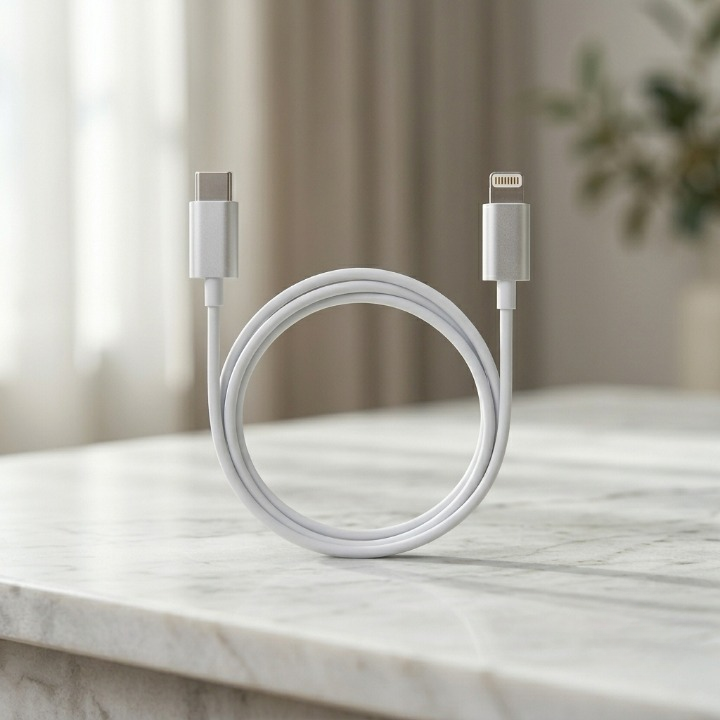 Apple USB-C to Lightning Cable (1m) �Premium Fast Charging Data Cable with Box Packing - Type C To C