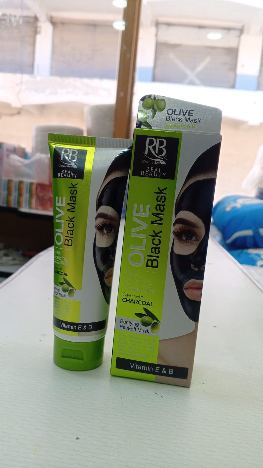 RB Cosmetics Real Beauty Olive & Charcoal Black Peel-Off Mask | Deep Cleansing & Purifying Care | Original