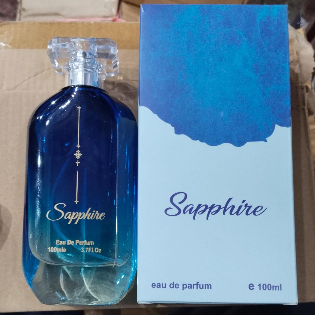 Sapphire Perfume �100ml Long-Lasting Fragrance, Elegant Scent for Daily Wear & Special Occasions