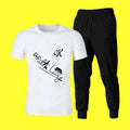 2 PCs High Quality New Fashion Style Sports Jogging Tracksuit for Men �Comfortable Athletic Wear, Trendy Casual Gym Outfit (Size Medium)
