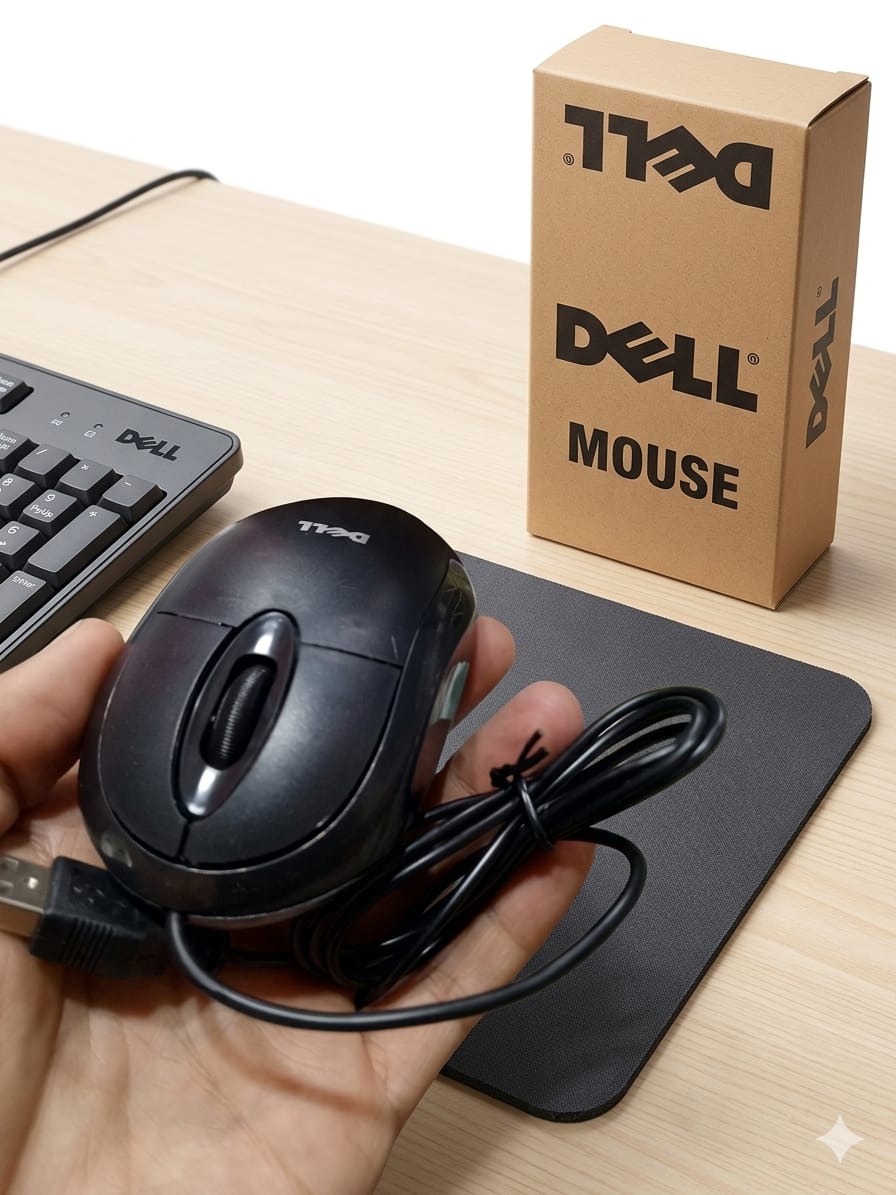 Dell USB Wired Mouse �Smooth & Reliable Optical Tracking for Laptops and Desktop PCs