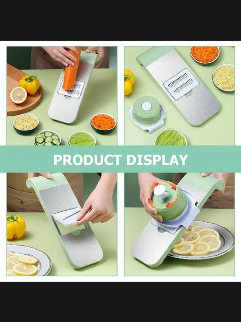 5-in-1 Multi-Functional Vegetable Slicer & Grater �Adjustable Mandoline Cutter
