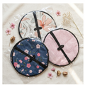 Roti Chapati Cotton Cover Bag With Round Zip Opening Keeps Rotis Fresh And Warm ( Random Design And Colour )