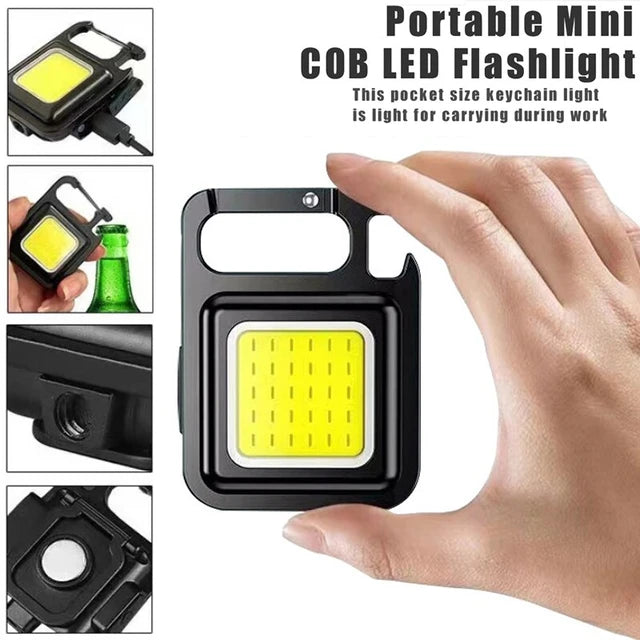 Rechargeable Mini COB Light With Box | 3in1 LED Flash Light | 3 Modes LED Torch Flashlight