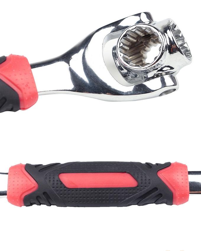 48-In-1 Universal Multi-Function Wrench 360? Rotary Adjustable Spanner for Nuts & Bolts