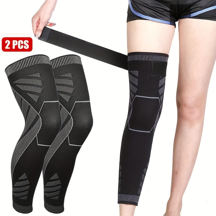 1 Pair - Knee Compression Support Sleeve Elastic Knee Brace For Pain Relief Sports Protection And Joint Stability (Random Color)