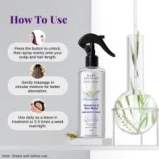 Bare Anatomy Rosemary Water Spray for Hair Growth & Thickness with Rice Water �200ml