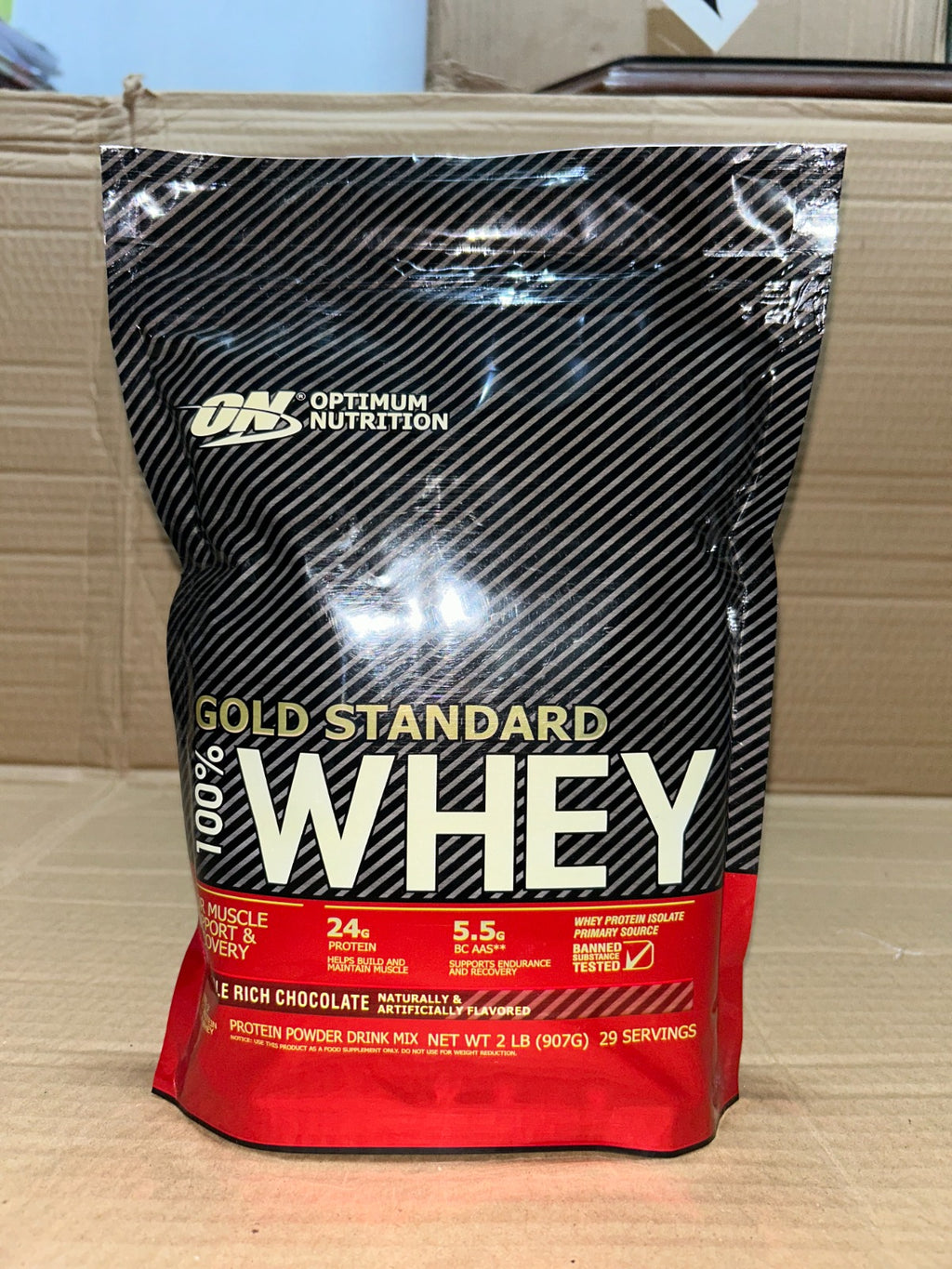 Optimum Nutrition Gold Standard 100% Whey Protein Powder 2LB �Premium Whey Blend for Muscle Recovery & Lean Muscle Support
