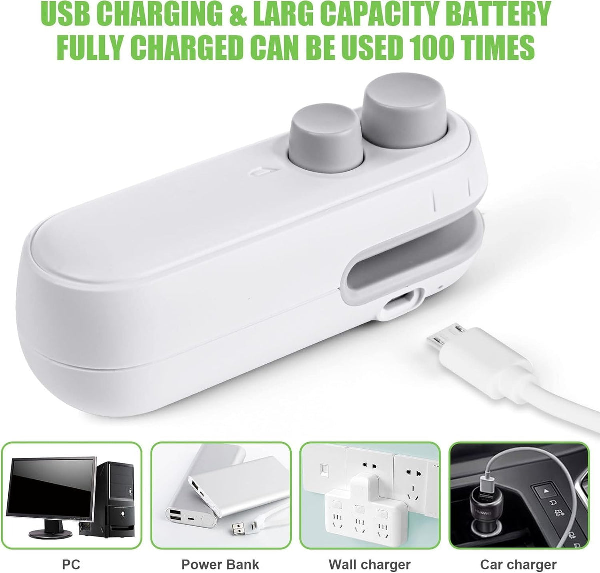 1 Pc Mini Heat Sealing Machine 2-In-1 – photo 4