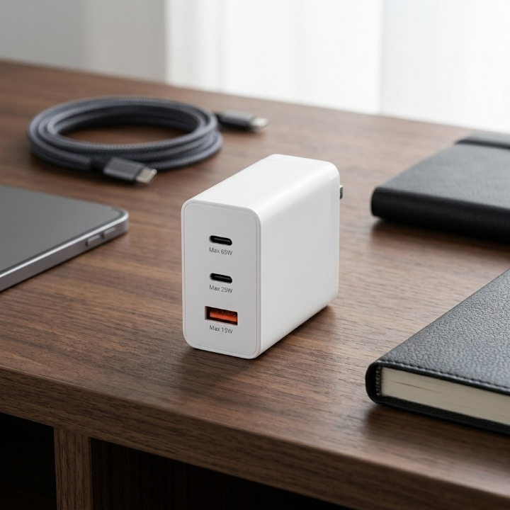 Samsung 65W Original Adapter | PD Fast Charging + USB Quick Charger | Universal Mobile Compatibility