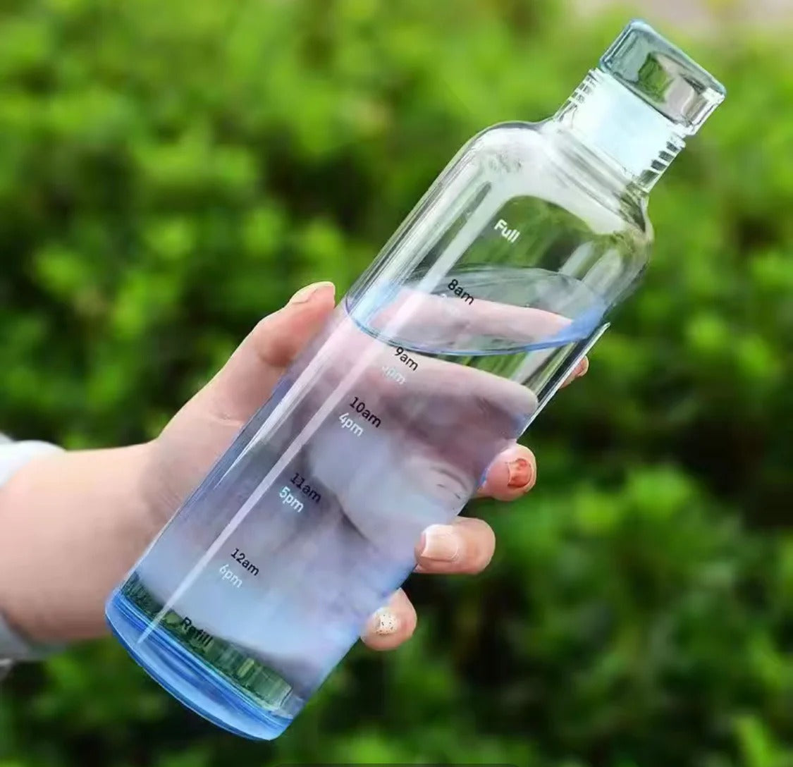 Transparent Plastic Water Bottle 500ml Durable Lightweight And Easy To Carry | Random Colour