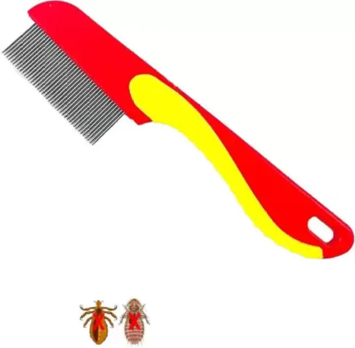 (pack of 3) 100% Stainless Steel Needles Manual Anti Lice Comb Metal Needles For Men Women Comb - Random Color