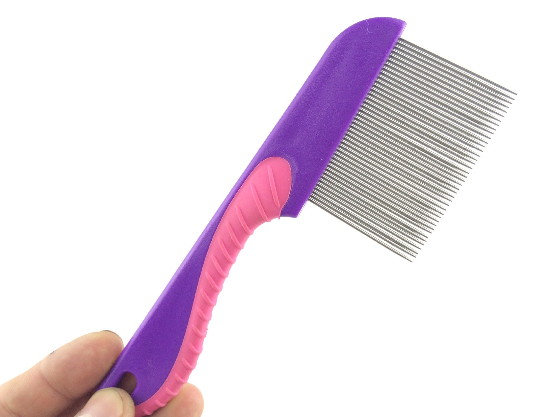 (pack of 3) Stainless Steel Hair Comb Professional Nit Head Hair Lice Comb Long Steel Teeth - MultiColor