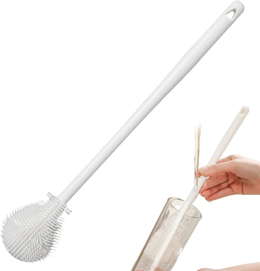 Silicone Long Handle Cleaning Brush for Deep Mug and Bottle Washing