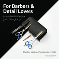 WAXZAA Professional Barber Scissors Kit �Premium Hair Cutting Accessories