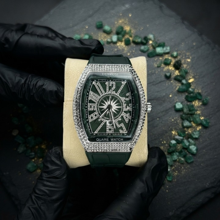 Denvosi Luxury Diamond Studded Strap Men’s Watch