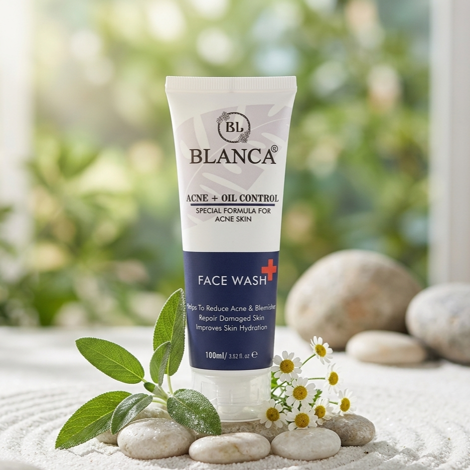 Blanca Acne And Oil Control Face Wash 100ml Gentle Cleanser For Clear Balanced And Healthy Skin