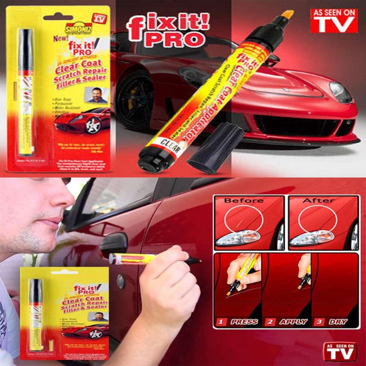 Fix It Pro Car Scratch Repair Remover Pen Magic Clear Coat Applicator Filler &amp; Sealer Painting Pen (universal)