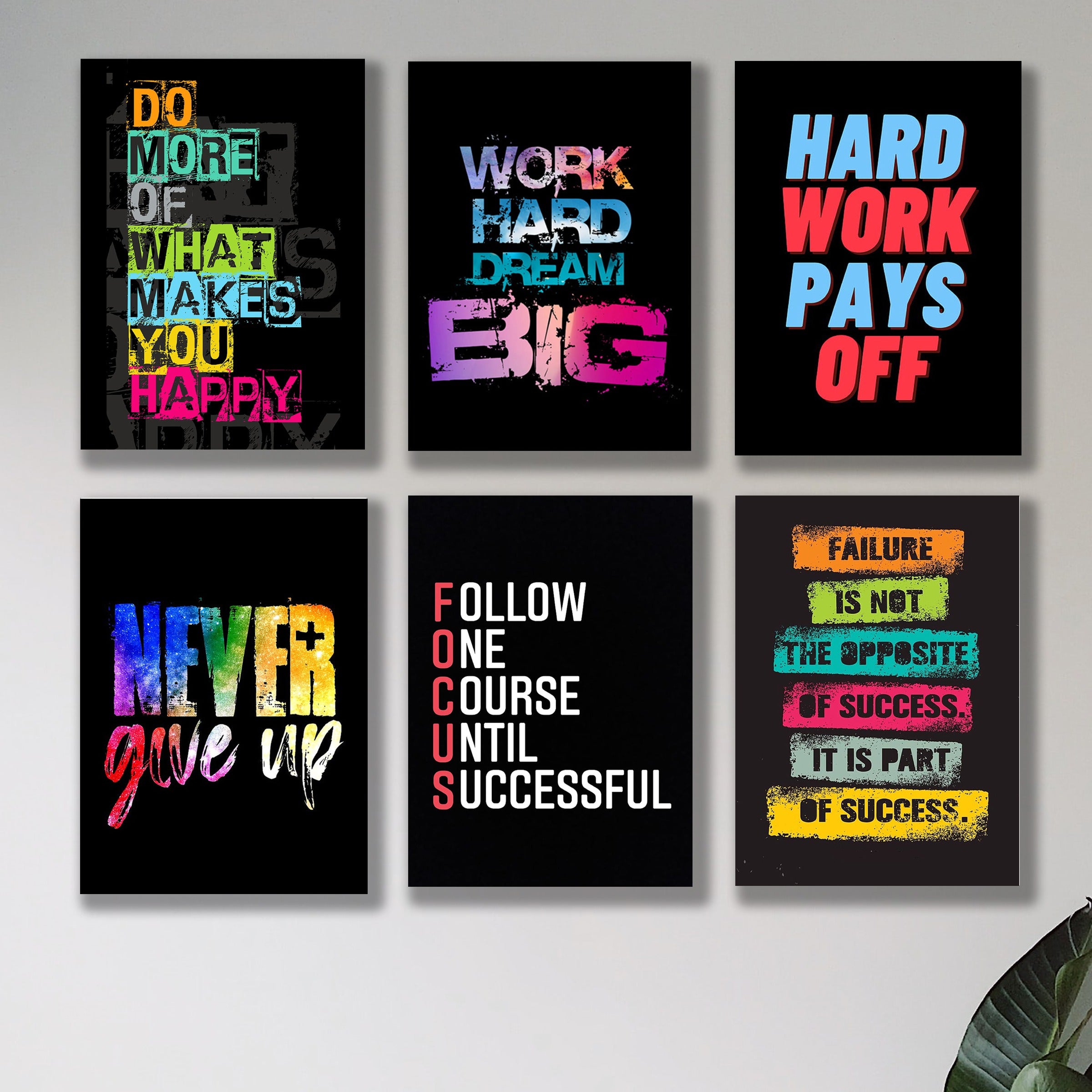 Set of 6 Premium Wall Art Photo Tiles �Modern Home Decor Sets 8x11
