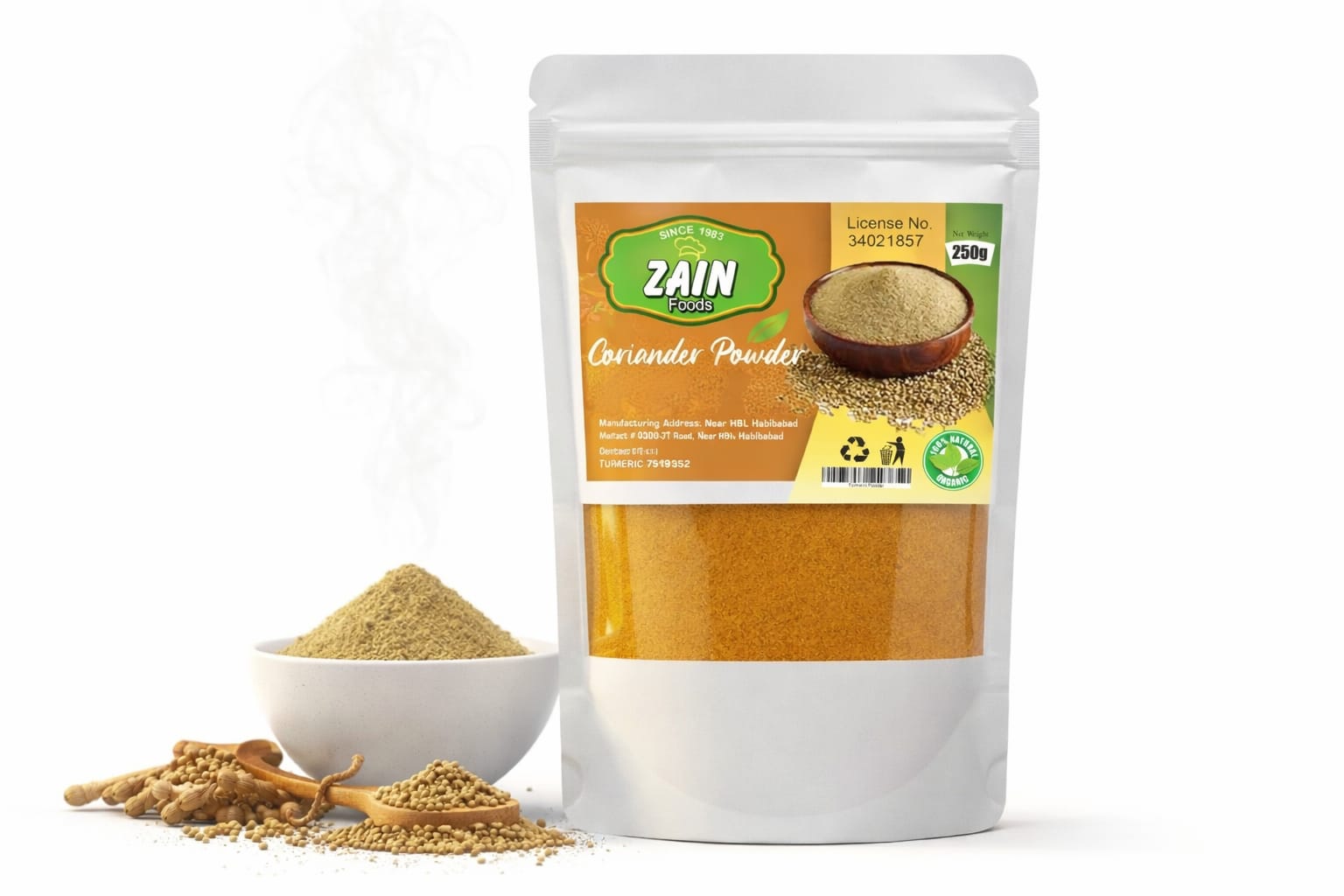 Coriander powder/dhaniya powder 99% organic and natural