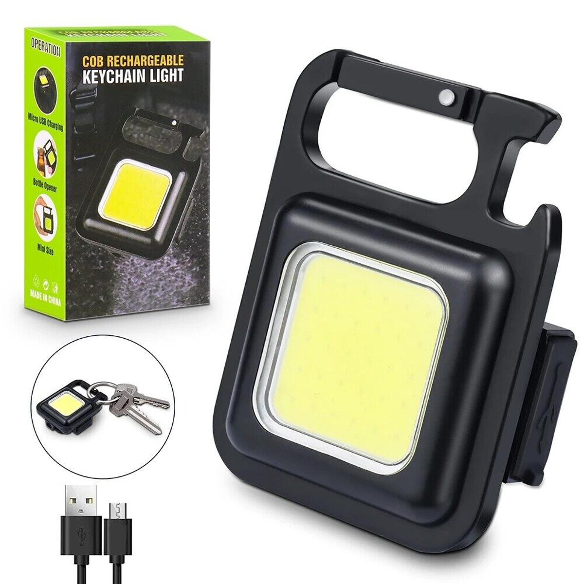 Rechargeable Mini COB Light With Box | 3in1 LED Flash Light | 3 Modes LED Torch Flashlight